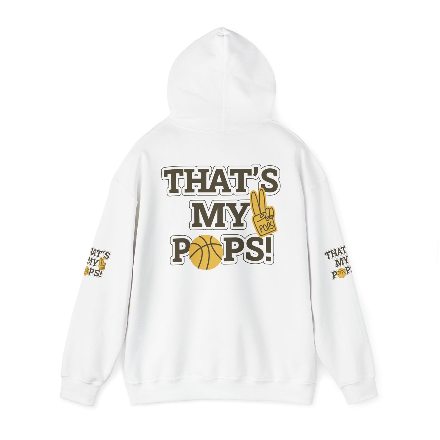 That's my Pops Hoodie - Unisex Heavy Blend Hooded Sweatshirt, Father's Day Gift, Dad Sweatshirt, Parent Hoodie, Family Apparel, Cozy Jumper