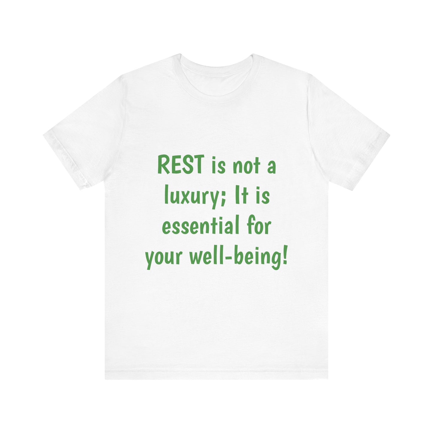 Relaxation Reminder Unisex Tee, Chill Comfort Tshirt, Sleepy Mood Top, Wellness Graphic Shirt, Meditation Leisure Wear