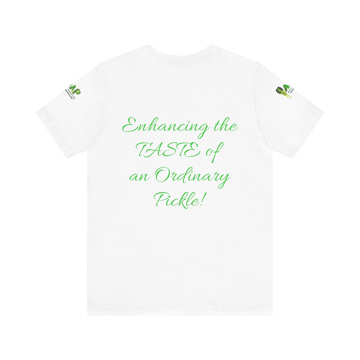 Aliska's Amazing Pickles Unisex Jersey Short Sleeve Tee, Foodie Gift, Food Lover Shirt, Funny Food T-Shirt, Pickle Fan Merch, Foodie Apparel