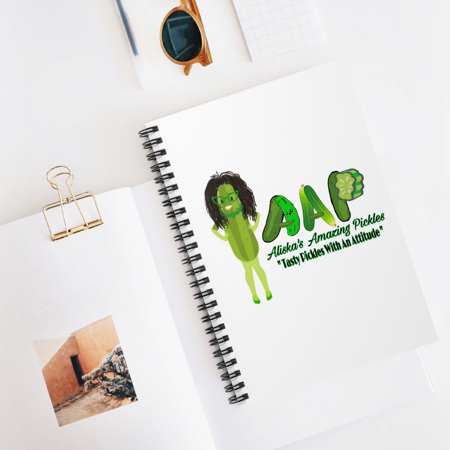 Aliska's Amazing Pickles Spiral Notebook - Ruled Line