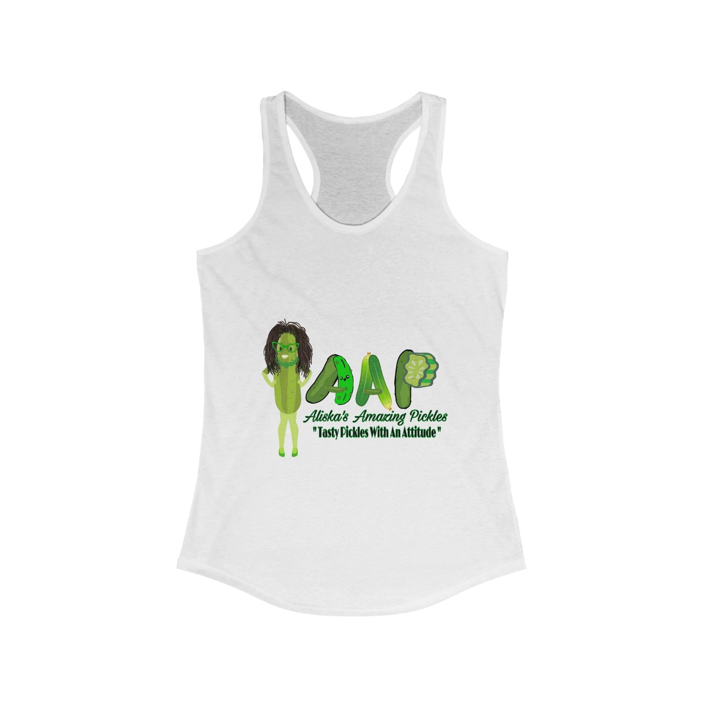 Pickle Tank Top, Pickle Lover's Shirt, Women's Racerback Tank, Foodie Gift, Summer Apparel, Sleeveless Tee