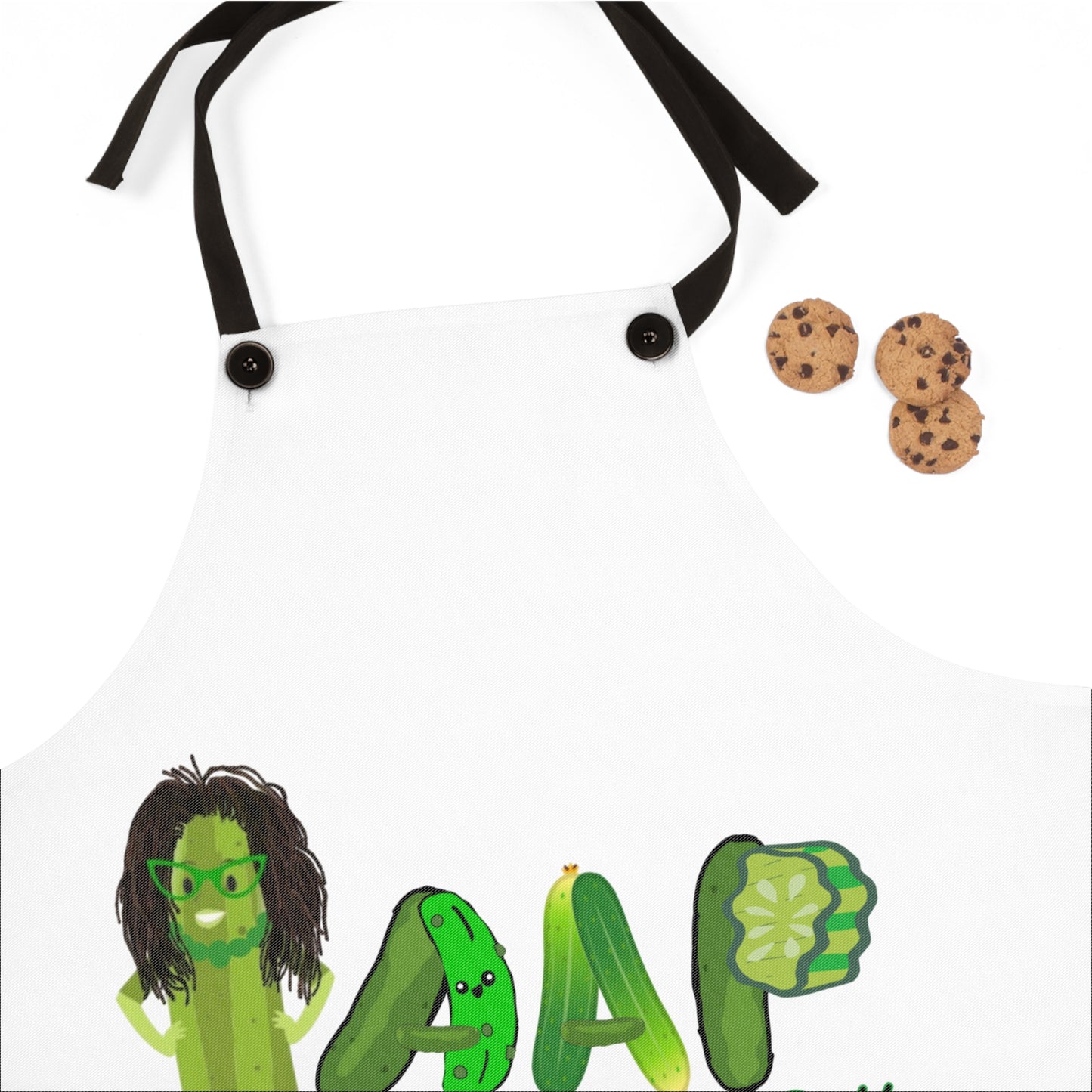 Apron for Aliska's Amazing Pickle Lovers, Kitchen Cooking Gift, Chef Apron, Foodie Kitchen Decor, Cooking Apron with Pockets