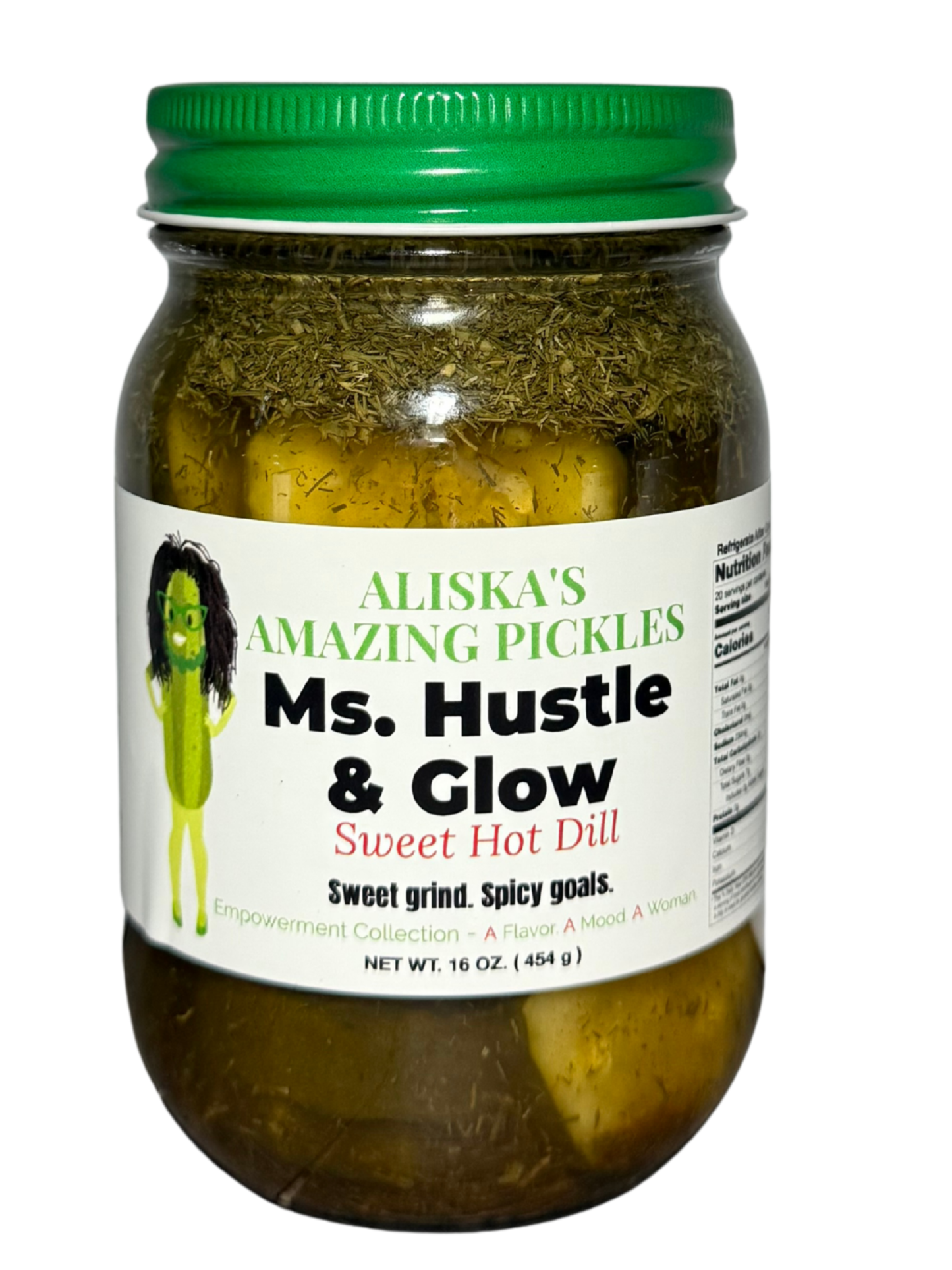 Ms. Hustle and Glow Sweet Hot Dill Pickles