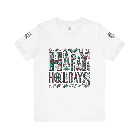 Christmas Happy Holiday T-Shirt, Festive Xmas Tee, Family Matching Shirt, Holiday Season Apparel, Christmas Party Top