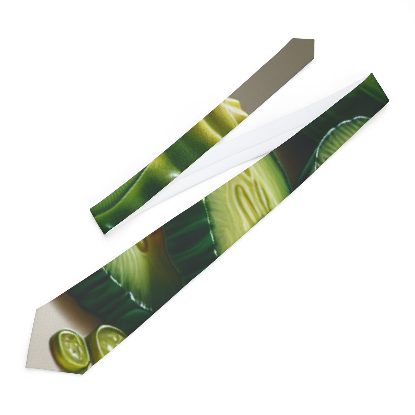Necktie - My Dad Loves Pickles, Pickle Lover Gift, Dad Gift, Father's Day Necktie, Funny Necktie