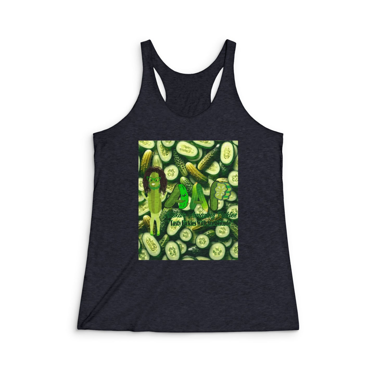 Funny Pickle Pickling Woman Women's Tank Top, Aliska's Amazing Racerback Tee, Gift for Pickle Lovers, Sleeveless Top for Women, Novelty