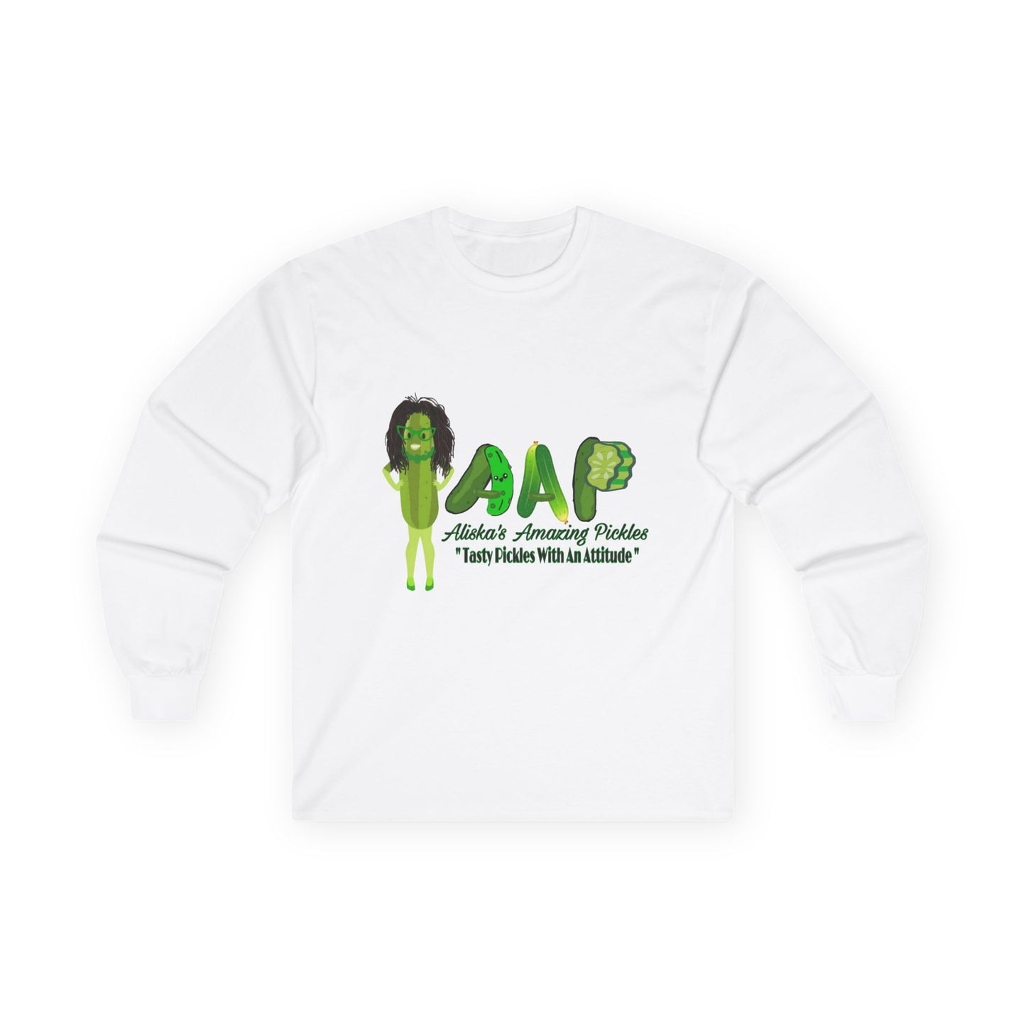 Pickle Lover Tee, Pickle Long Sleeve Shirt, Unisex Cotton Tee, Foodie Gift, Dill Pickle Fan Shirt