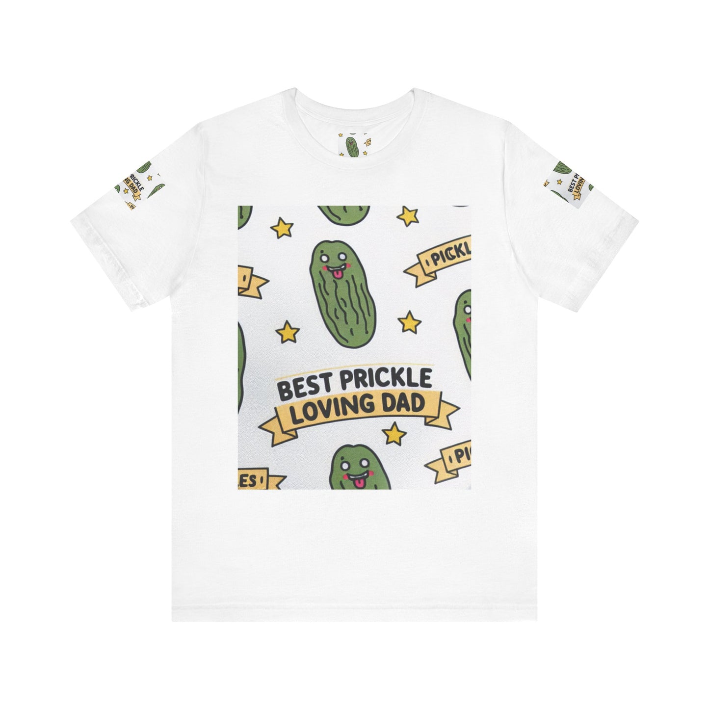 Best Prickle Dad Unisex Tee, Pickle Lover Shirt, Funny Father's Day Gift, Short Sleeve Top, Gift for Dad, Pickle Dad Shirt