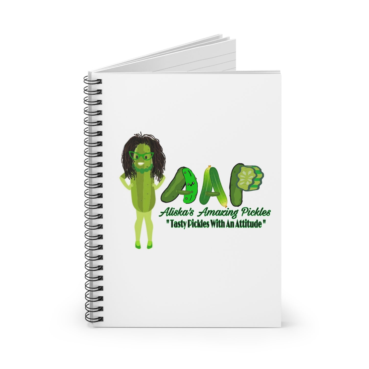 Aliska's Amazing Pickles Spiral Notebook - Ruled Line