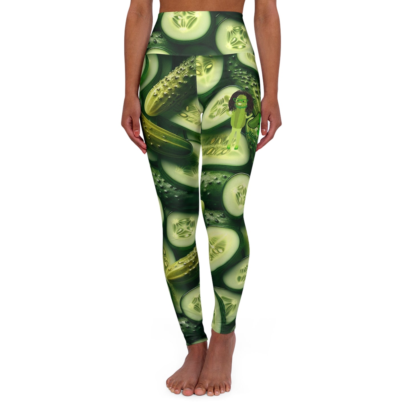 Yoga Leggings - Aliska's Amazing Pickles Leggings For Pickle Lovers