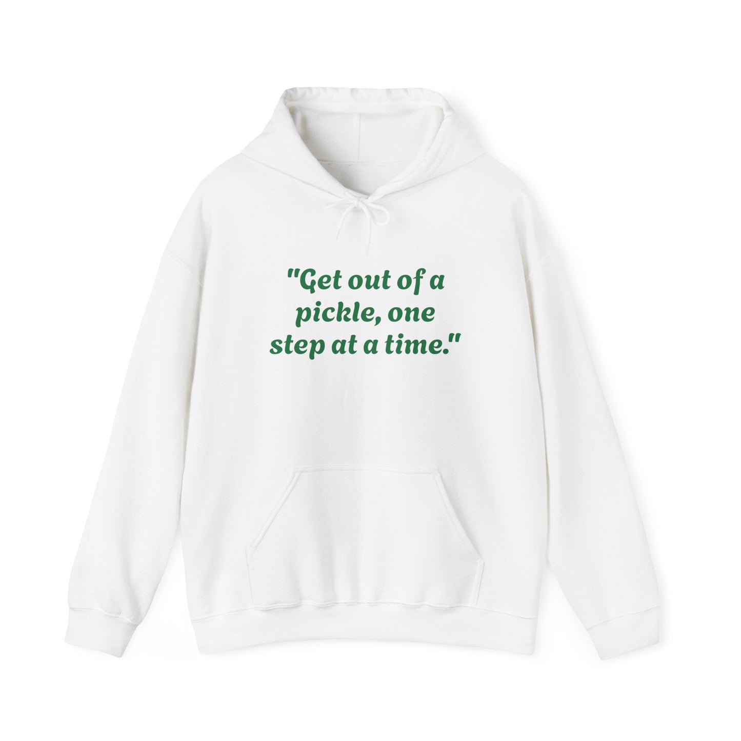 Get out of a pickle, one step at a time Unisex Heavy Blend™ Hooded Sweatshirt