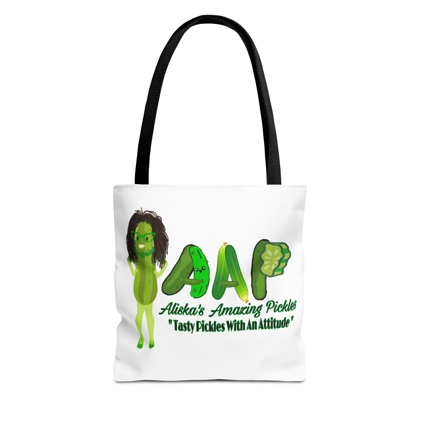 Tote Bag, Aliska's Amazing Pickles - Grocery Bag, Farmers Market Tote, Reusable Shopping Tote, Foodie Gift, Unique Tote Bag
