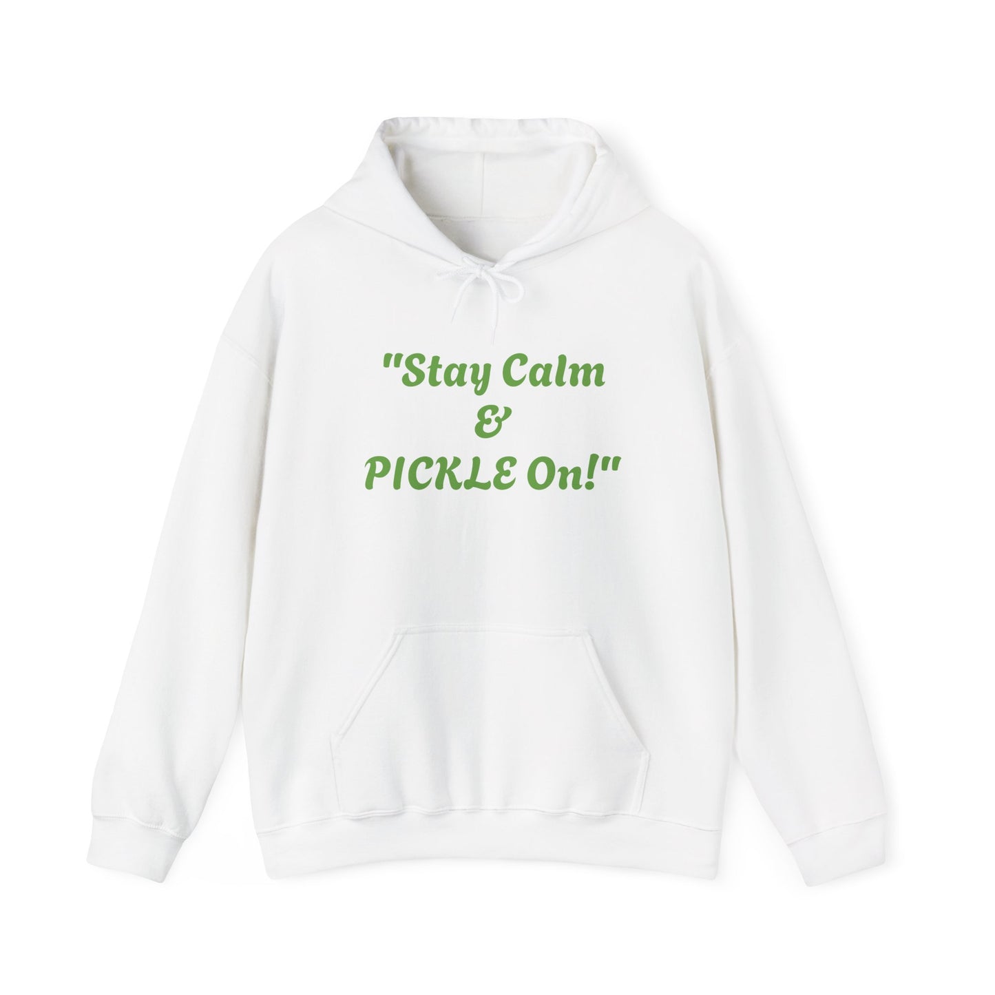Stay calm and pickle on Unisex Heavy Blend™ Hooded Sweatshirt