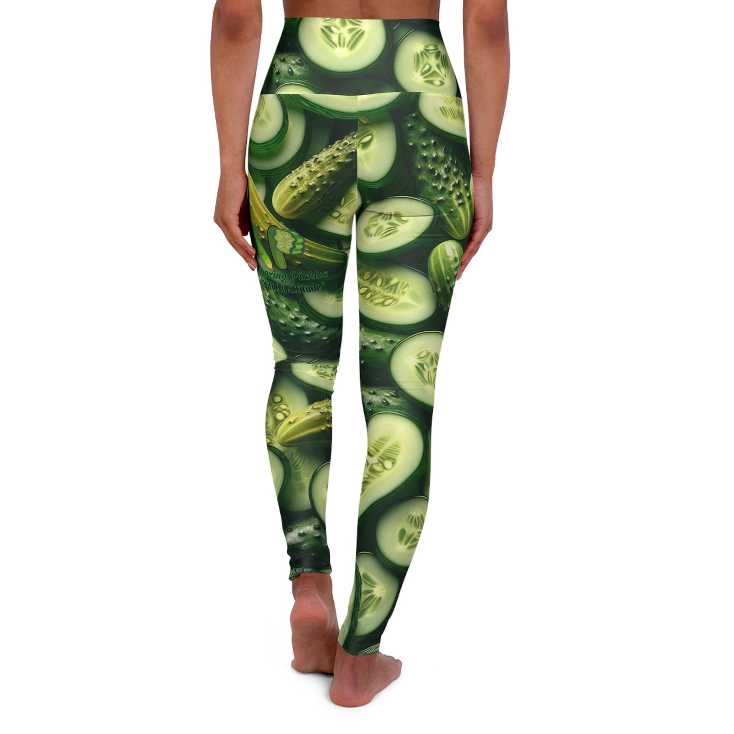 Yoga Leggings - Aliska's Amazing Pickles Leggings For Pickle Lovers