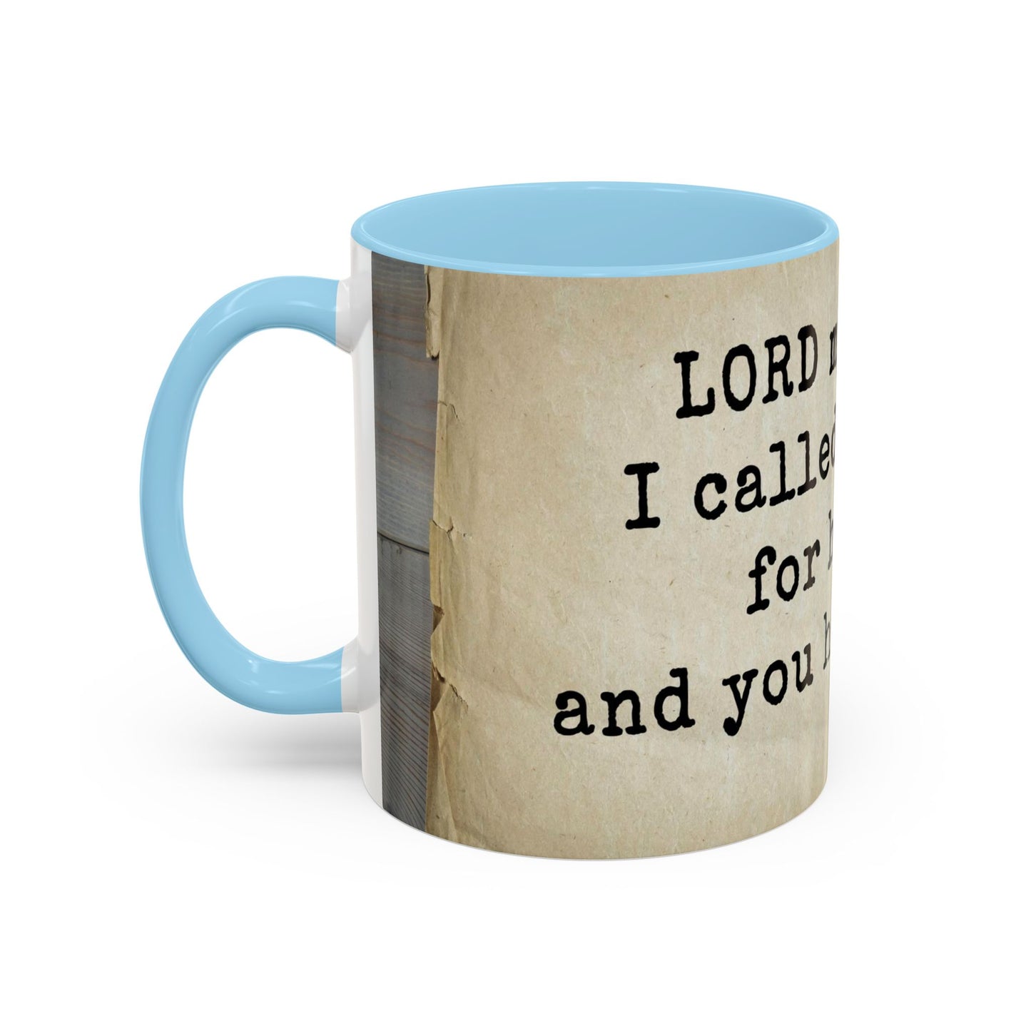 Psalms 30:2 Healing Scripture Accent Coffee Mug, 11oz
