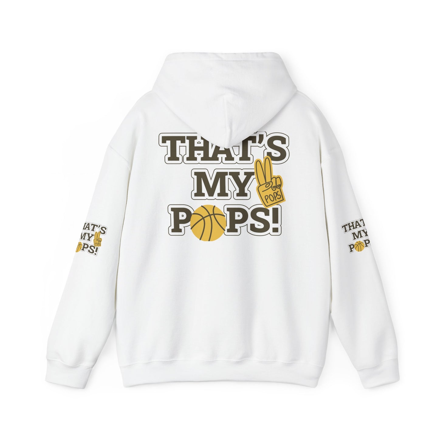 That's my Pops Hoodie - Unisex Heavy Blend Hooded Sweatshirt, Father's Day Gift, Dad Sweatshirt, Parent Hoodie, Family Apparel, Cozy Jumper