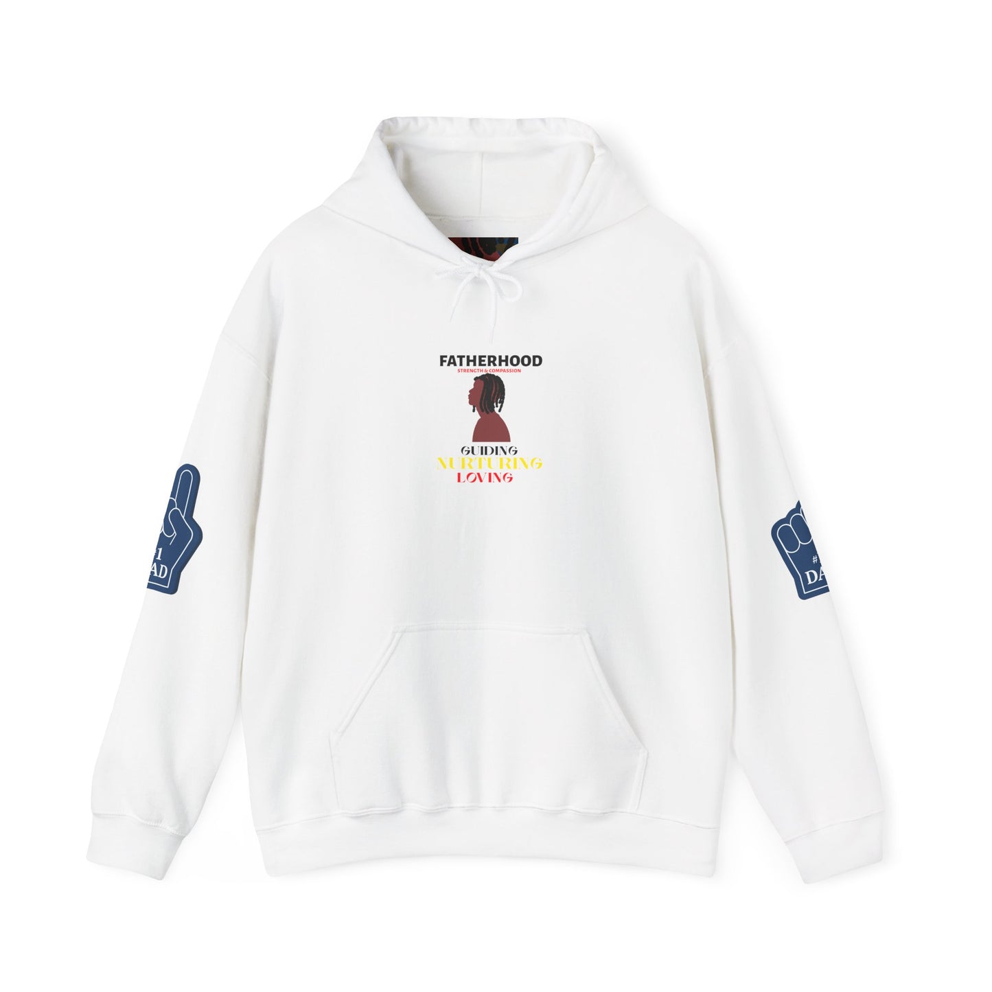 Fatherhood Strength and Compassion Unisex Hoodie, Dad's Love and Support, Parenting Gift, Family Apparel, Cozy Sweatshirt, Gift for Him,