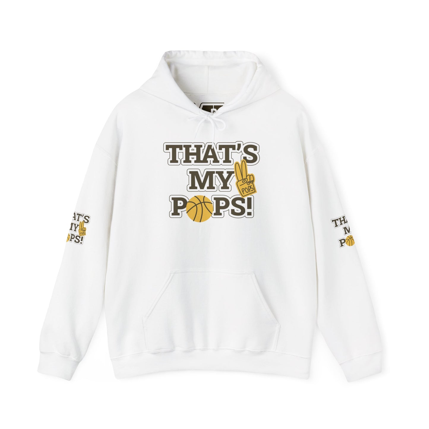 That's my Pops Hoodie - Unisex Heavy Blend Hooded Sweatshirt, Father's Day Gift, Dad Sweatshirt, Parent Hoodie, Family Apparel, Cozy Jumper