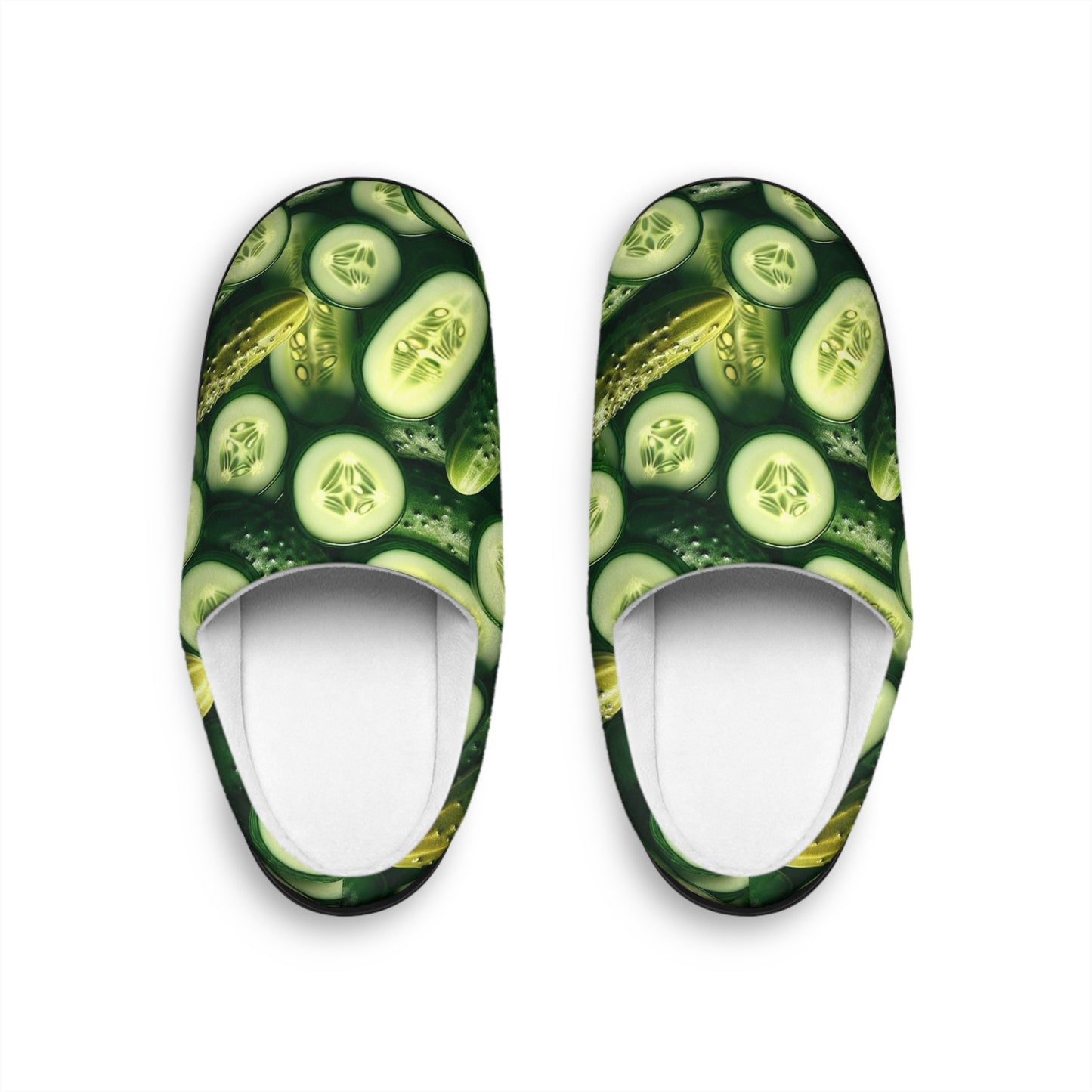 Pickle Lover Slippers, Aliska's Amazing Pickles Pickle Lovers, Men's Indoor House Shoes, Cozy Footwear, Comfy Gift Idea