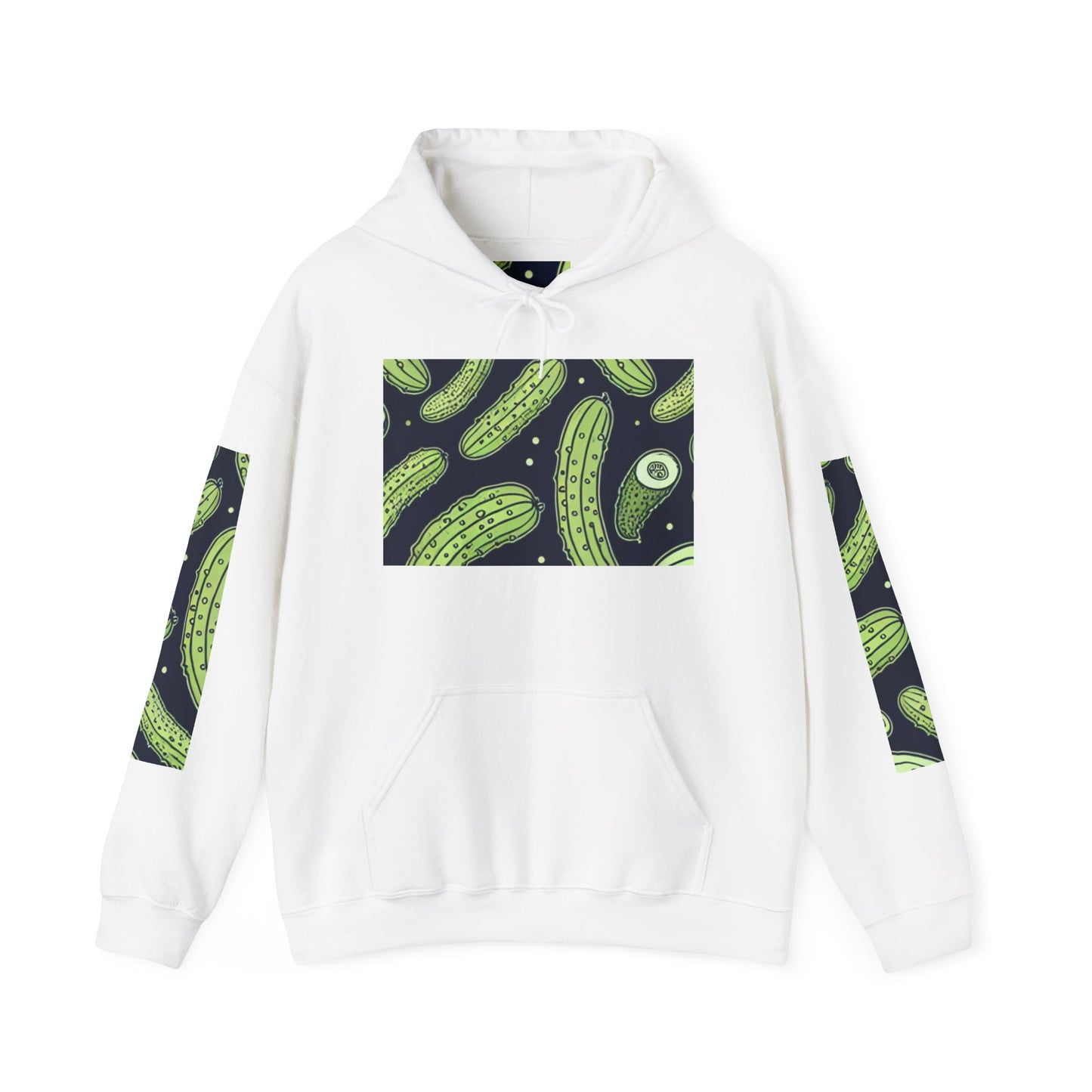 Pickle Lover Hoodie, Dill Pickle Sweatshirt, Foodie Gift, Unisex Pullover, Funny Graphic Hooded Jumper