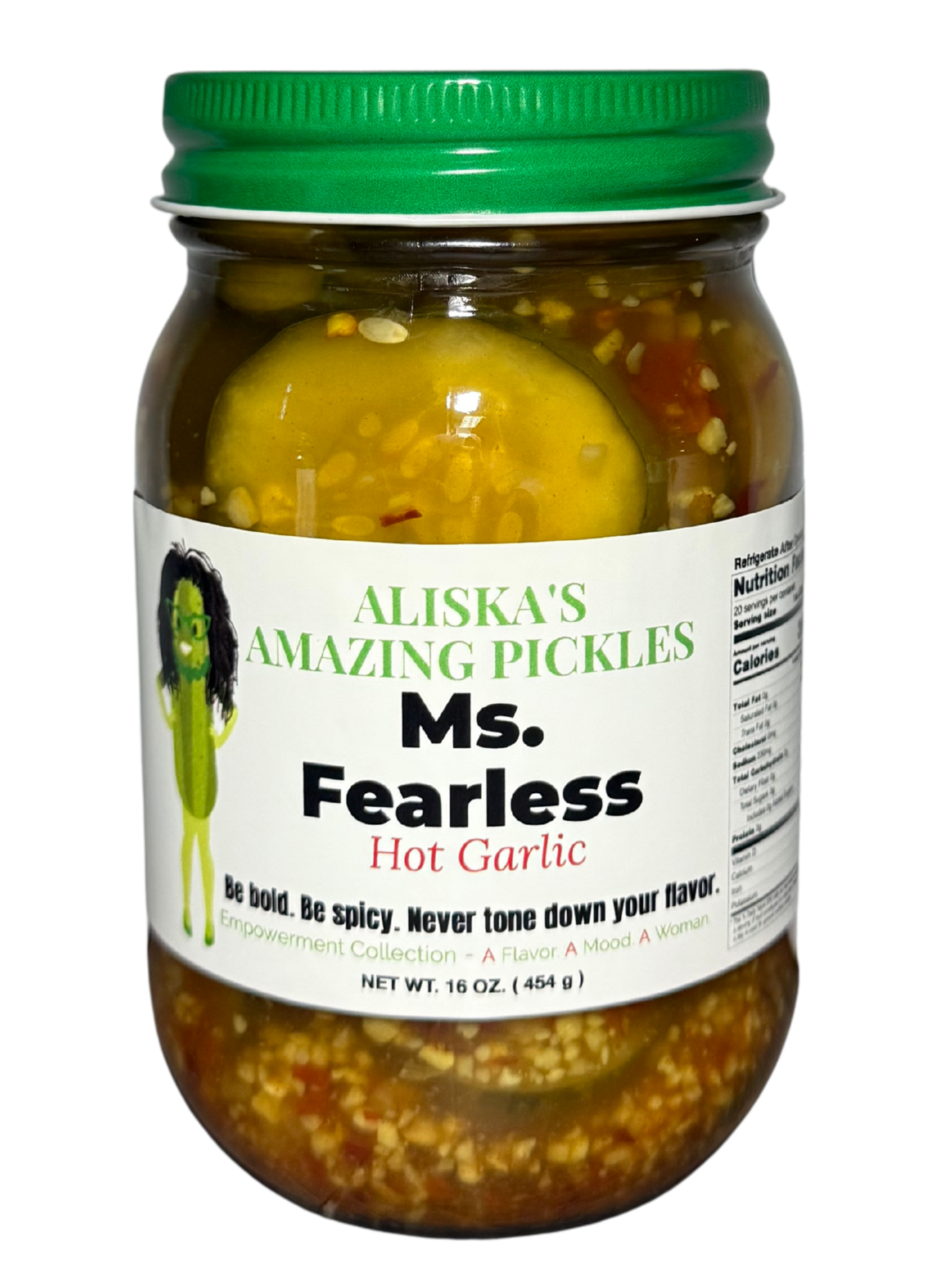 Ms. Fearless Hot Garlic Pickles