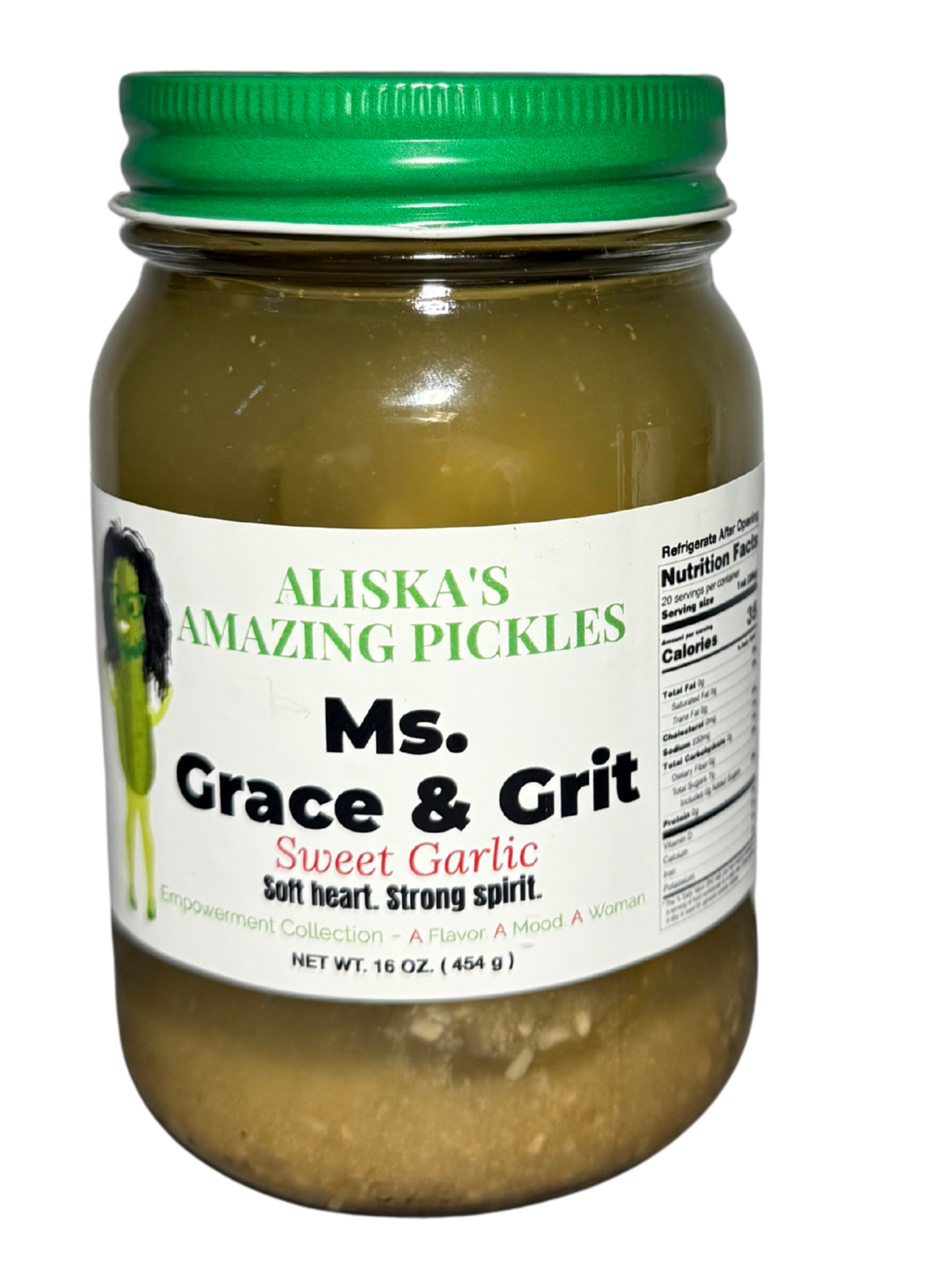 Ms. Grace and Grit Sweet Garlic Pickles