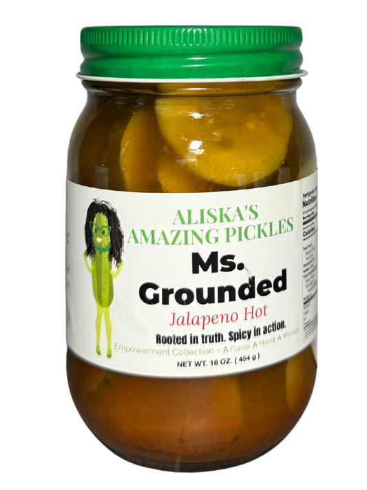 Ms. Grounded Jalapeno Hot Pickles
