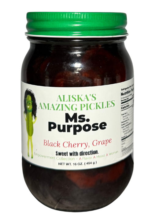 Ms. Purpose Black Cherry Grape Pickles