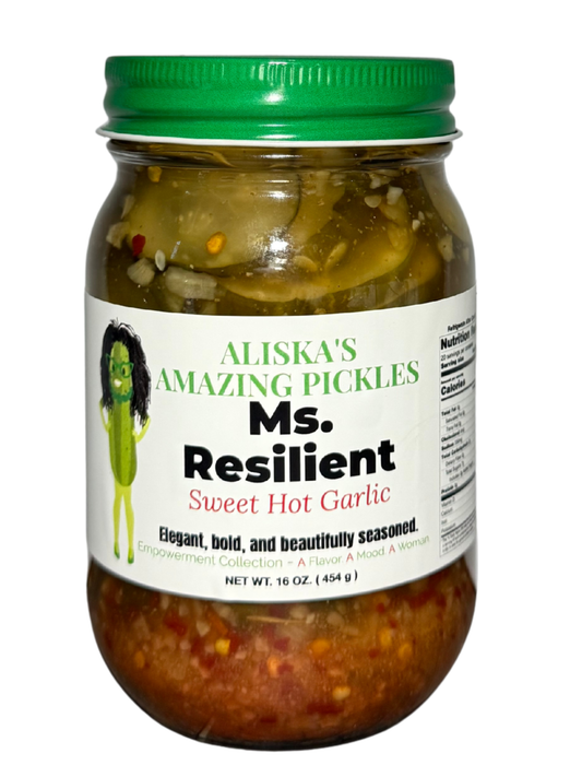 Ms. Resilient Sweet Hot Garlic Pickles