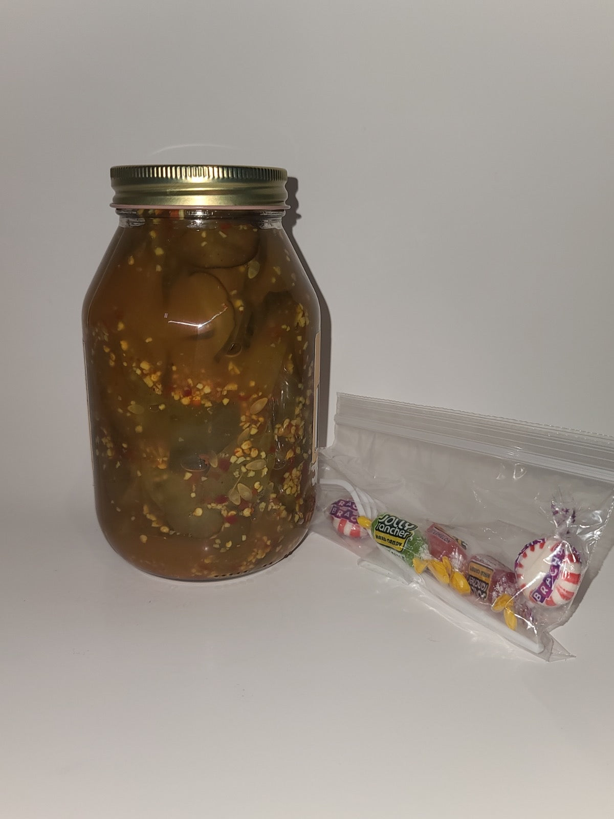 Ms. Sophisticated Sweet Hot Garlic Pickles